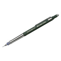 Карандаш механический Faber-Castell "TK-Fine Vario L" 0,7мм, с ластиком, темно-зеленый, 286051