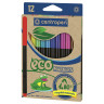 Фломастеры Centropen "ECO Markers", 12цв., трехгранные, смываемые, картон., европодвес, 310547 Фломастеры Centropen
