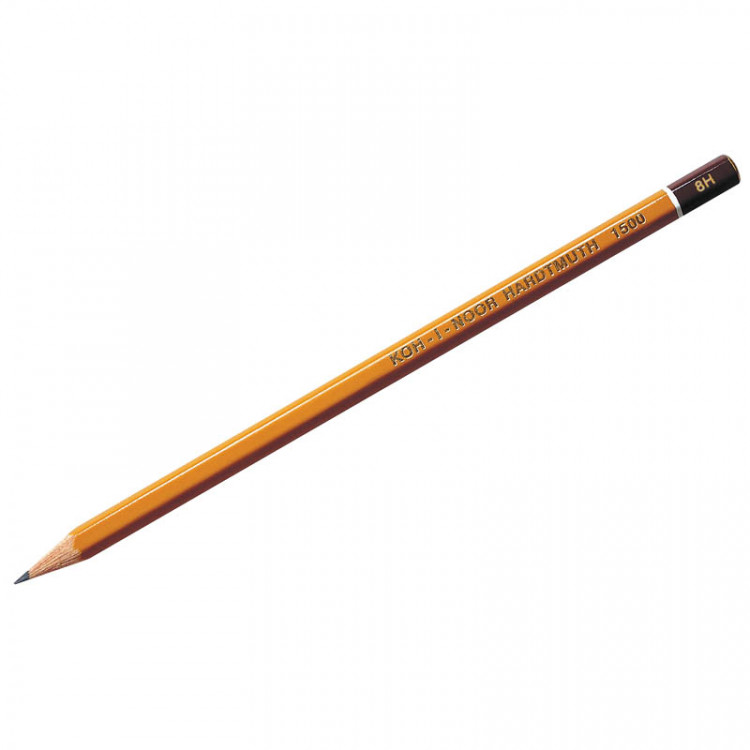 Карандаш ч/г Koh-I-Noor "1500" 8Н, заточен., 222185