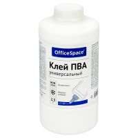 Клей ПВА OfficeSpace, 2,3кг, без дозатора, банка, 355609 Клей ПВА OfficeSpace, 2,3кг, без дозатора, банка, 355609