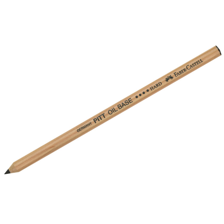 Масляный карандаш Faber-Castell "Pitt Oil Base", цвет 199 черный, жесткий, 285970 Масляный карандаш Faber-Castell "Pitt Oil Base", цвет 199 черный, жесткий, 285970