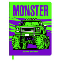 Дневник 1-11 кл. 48л. ЛАЙТ BG "Monster", иск. кожа, печать, ляссе, 366669 Дневник 1-11 кл. 48л. ЛАЙТ BG "Monster", иск. кожа, печать, ляссе, 366669