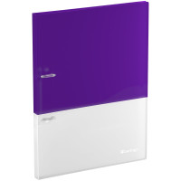Папка на 2 кольцах Berlingo "Semicolor" А4, 20мм, 700мкм, пласт. кольца, с внутр. карманом, сиреневая, софт-тач, 384075