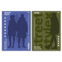 Тетрадь 96л., А4, клетка, на гребне BG "Street style", матовая ламинация, 6 штук, 384257