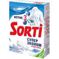 Порошок для ручной стирки Sorti "Супер Эконом", 350г, 284962 Порошок для ручной стирки Sorti "Супер Эконом", 350г, 284962