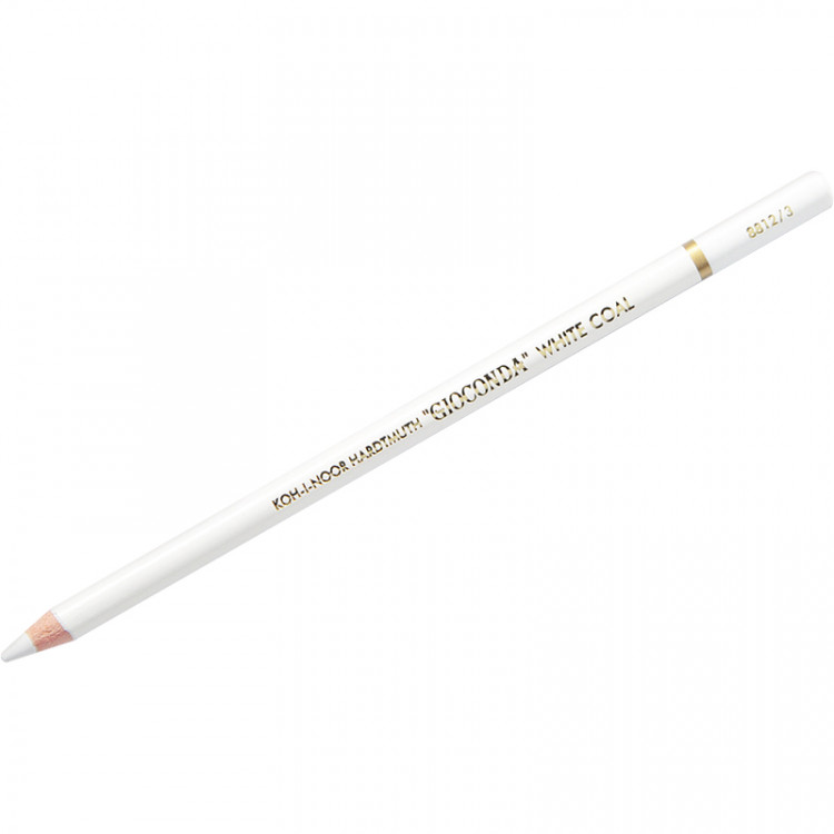 Угольный карандаш Koh-I-Noor "Gioconda Extra 8812" HB, белый, заточен, 321856 Угольный карандаш Koh-I-Noor "Gioconda Extra 8812" HB, белый, заточен, 321856