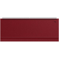 Планинг недатированный, 56л., 330*130мм, балакрон, BG "Ariane. Dark red", 370454