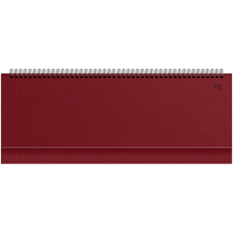 Планинг недатированный, 56л., 330*130мм, балакрон, BG "Ariane. Dark red", 370454