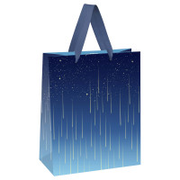 Пакет подарочный 11*14*6,5см MESHU "Star rain", фольга, матовая ламинация, 24 штук, 382360