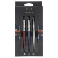 Набор Parker "Jotter London Trio": шариковая ручка + гелевая ручка + механический карандаш, подарочная упаковка, европодвес, 351128 Набор Parker "Jotter London Trio": шариковая ручка + гелевая ручка + механический карандаш, подарочная упаковка, европодвес, 351128