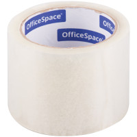 Клейкая лента упаковочная OfficeSpace, 72мм*66м, 40мкм, прозрачная, ШК, 255778 Клейкая лента упаковочная OfficeSpace, 72мм*66м, 40мкм, прозрачная, ШК, 255778
