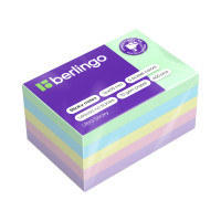 Самоклеящийся блок Berlingo "Ultra Sticky", 76*50мм, 400 листов, 5 пастельных цветов, 392618 Самоклеящийся блок Berlingo "Ultra Sticky", 76*50мм, 400 листов, 5 пастельных цветов, 392618