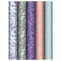 Упаковочная бумага глянц. 70*100см, MESHU "Grace pattern", 80 г/м2, ассорти, 5 дизайнов, 372631 Упаковочная бумага глянц. 70*100см, MESHU "Grace pattern", 80 г/м2, ассорти, 5 дизайнов, 372631