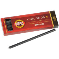 Грифели для цанговых карандашей Koh-I-Noor "Gioconda", 6B, 5,6мм, 6шт., круглый, пластиковый короб, 298328 Грифели для цанговых карандашей Koh-I-Noor "Gioconda", 6B, 5,6мм, 6шт., круглый, пластиковый короб, 298328