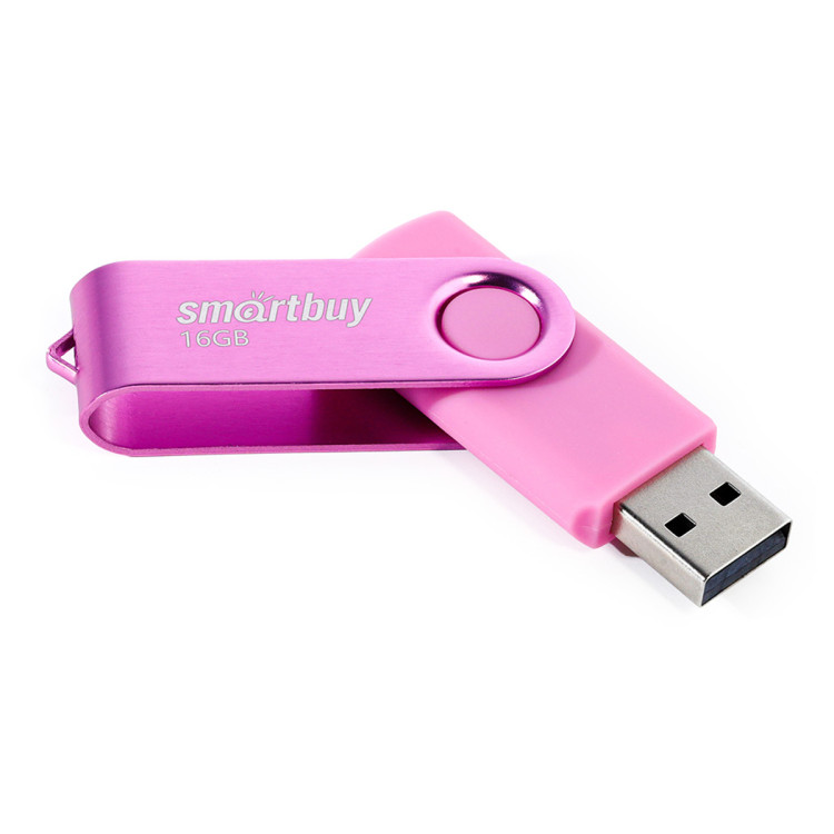 Память Smart Buy "Twist" 16GB, USB 2.0 Flash Drive, пурпурный, 365502