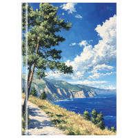 Бизнес-блокнот А4, 80л., BG "Пейзаж", глянцевая ламинация, 381966 Бизнес-блокнот А4, 80л., BG "Пейзаж", глянцевая ламинация, 381966