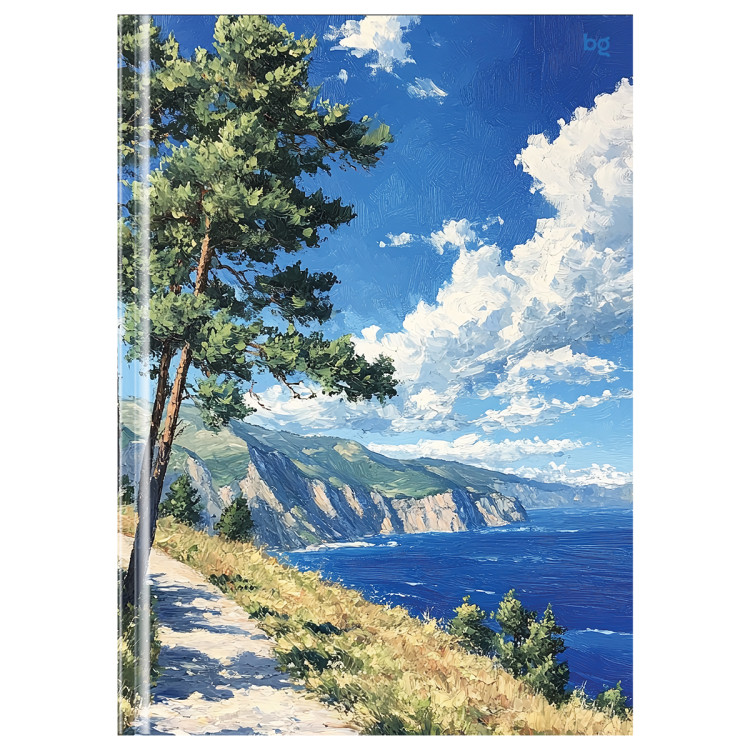 Бизнес-блокнот А4, 80л., BG "Пейзаж", глянцевая ламинация, 381966 Бизнес-блокнот А4, 80л., BG "Пейзаж", глянцевая ламинация, 381966