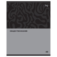 Тетрадь предметная 48л. BG "Single colour" - Обществознание, эконом, 10 штук, 374807