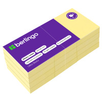 Самоклеящийся блок Berlingo "Ultra Sticky", 50*40мм, 12 блоков по 100л., пастель, желтый, 270271 Самоклеящийся блок Berlingo "Ultra Sticky", 50*40мм, 12 блоков по 100л., пастель, желтый, 270271