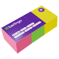 Самоклеящийся блок Berlingo "Ultra Sticky", 50*40мм, 12 блоков по 80л., 3 неоновых цвета, 270273 Самоклеящийся блок Berlingo "Ultra Sticky", 50*40мм, 12 блоков по 80л., 3 неоновых цвета, 270273
