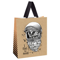 Пакет подарочный 18*23*10см MESHU "Space Owl", выборочный лак, крафт, 12 штук, 354548 Пакет подарочный 18*23*10см MESHU "Space Owl", выборочный лак, крафт, 12 штук, 354548