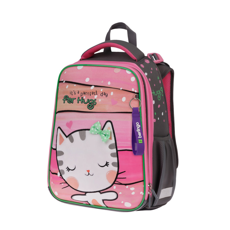 Ранец Berlingo Expert "Cat Hugs" 37*28*16см, 2 отделения, 2 кармана, анатомическая спинка, 349748 Ранец Berlingo Expert "Cat Hugs" 37*28*16см, 2 отделения, 2 кармана, анатомическая спинка, 349748