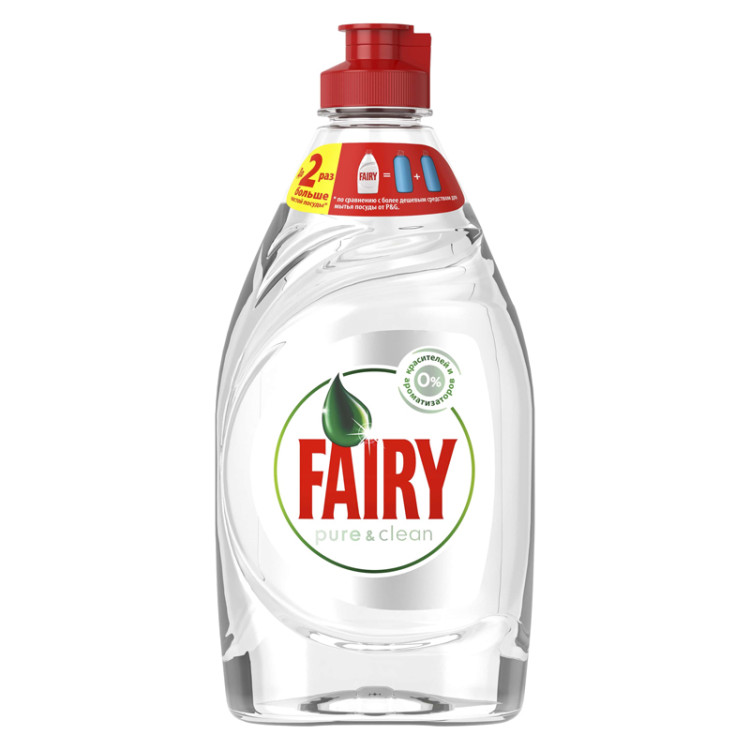 Средство для мытья посуды Fairy "Pure&Clean", 450мл (ПОД ЗАКАЗ), 280245 Средство для мытья посуды Fairy "Pure&Clean", 450мл (ПОД ЗАКАЗ), 280245