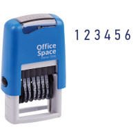 Нумератор мини автомат OfficeSpace, 3мм, 6 разрядов, пластик, 323831 Нумератор мини автомат OfficeSpace, 3мм, 6 разрядов, пластик, 323831
