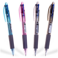 Ручка шариковая автоматическая Crown "Kinex Sl" 04цв., 0,7мм, грип, 246441