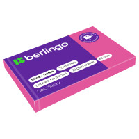 Самоклеящийся блок Berlingo "Ultra Sticky", 50*75мм, 80л., розовый неон, 287185 Самоклеящийся блок Berlingo "Ultra Sticky", 50*75мм, 80л., розовый неон, 287185