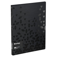 Папка с пружинным скоросшивателем Berlingo "Triangle Black" А4, 17мм, 1000мкм, черная, с внутр. карманом, 390228 Папка с пружинным скоросшивателем Berlingo "Triangle Black" А4, 17мм, 1000мкм, черная, с внутр. карманом, 390228