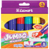 Фломастеры Luxor "Jumbo", 06цв., утолщенные, смываемые, картон, европодвес, 233892 Фломастеры Luxor