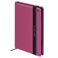 Ежедневник недатированный А5, 136л., 7БЦ, BG "Monochrome. Anemone", розовый, soft touch, с резинкой, 383494 Ежедневник недатированный А5, 136л., 7БЦ, BG "Monochrome. Anemone", розовый, soft touch, с резинкой, 383494