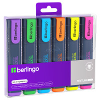 Набор текстовыделителей Berlingo "Textline HL500" 06цв., 1-5мм, чехол с европодвесом, 241044 Набор текстовыделителей Berlingo "Textline HL500" 06цв., 1-5мм, чехол с европодвесом, 241044
