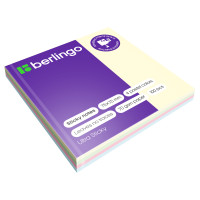 Самоклеящийся блок Berlingo "Ultra Sticky", 75*75мм, 100л., 4 пастельных цвета, 287195 Самоклеящийся блок Berlingo "Ultra Sticky", 75*75мм, 100л., 4 пастельных цвета, 287195