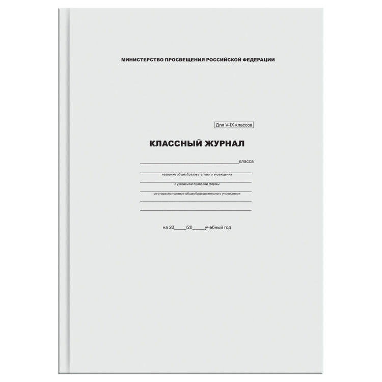 Классный журнал BG для 5-9 классов, 7БЦ, офсетная бумага, 365113