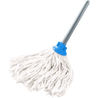 Насадка МОП для швабры OfficeClean Professional, веревочная, крепл. еврорезьба, хлопок, ворс 27см, 140г, белая, 303275