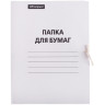 Папка для бумаг с завязками OfficeSpace, картон мелованный, 380г/м2, белый, до 200л., 257303 Папка для бумаг с завязками OfficeSpace, картон мелованный, 380г/м2, белый, до 200л., 257303