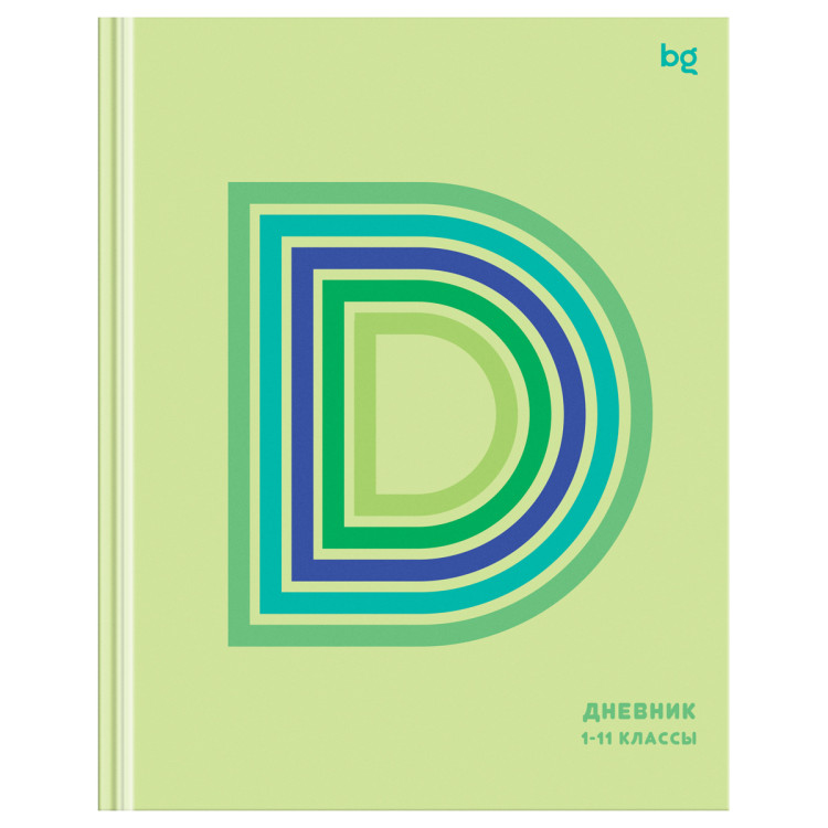 Дневник 1-11 кл. 40л. (твердый) BG "D-green", глянцевая ламинация, 376812