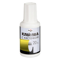 Клей ПВА с кисточкой Гамма, 20г, 249090 Клей ПВА с кисточкой Гамма, 20г, 249090