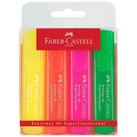 Набор текстовыделителей Faber-Castell "46 Superfluorescent" 4 флуоресцентных цв., 1-5мм, пластик. уп, 286175 Набор текстовыделителей Faber-Castell "46 Superfluorescent" 4 флуоресцентных цв., 1-5мм, пластик. уп, 286175