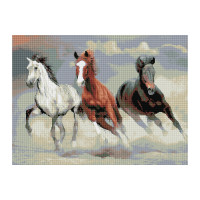 Алмазная мозаика ТРИ СОВЫ "Тройка лошадей", 50*70см, холст, картонная коробка с пластиковой ручкой, 344341 Алмазная мозаика ТРИ СОВЫ "Тройка лошадей", 50*70см, холст, картонная коробка с пластиковой ручкой, 344341