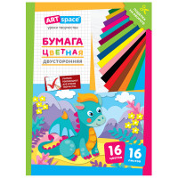 Цветная бумага газетная, А4, ArtSpace, двустор., 16л., 16цв., "Дракон", 291732 Цветная бумага газетная, А4, ArtSpace, двустор., 16л., 16цв., "Дракон", 291732