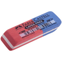 Ластик Faber-Castell "Latex Free", скошенный, комбинированный, синтетический каучук, 56*20*7мм, 286058 Ластик Faber-Castell "Latex Free", скошенный, комбинированный, синтетический каучук, 56*20*7мм, 286058