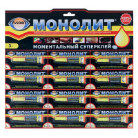 Клей Aviora "Монолит", 3г, 36 штук, 100319 Клей Aviora "Монолит", 3г, 36 штук, 100319