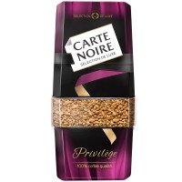 Кофе растворимый Carte Noire "Privilege", сублимированный с добавлением молотого, стеклянная банка, 314669 Кофе растворимый Carte Noire "Privilege", сублимированный с добавлением молотого, стеклянная банка, 314669