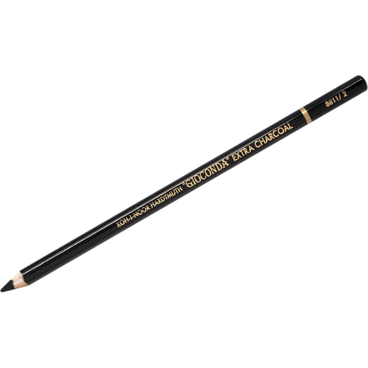 Угольный карандаш Koh-I-Noor "Gioconda Extra 8811" B, черный, заточен, 321851 Угольный карандаш Koh-I-Noor "Gioconda Extra 8811" B, черный, заточен, 321851