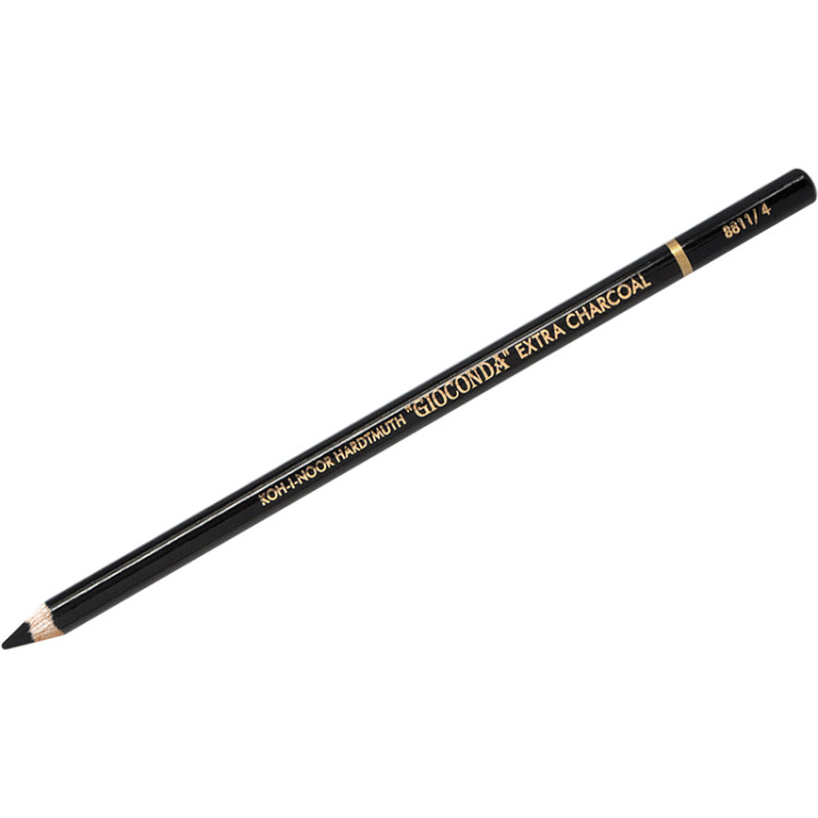 Угольный карандаш Koh-I-Noor "Gioconda Extra 8811" H, черный, заточен, 321852 Угольный карандаш Koh-I-Noor "Gioconda Extra 8811" H, черный, заточен, 321852