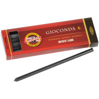 Грифели для цанговых карандашей Koh-I-Noor "Gioconda", 4B, 5,6мм, 6шт., круглый, пластиковый короб, 298327 Грифели для цанговых карандашей Koh-I-Noor "Gioconda", 4B, 5,6мм, 6шт., круглый, пластиковый короб, 298327
