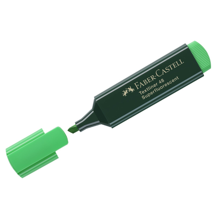 Текстовыделитель Faber-Castell "48" зеленый, 1-5 мм, 1 штука, 286178 Текстовыделитель Faber-Castell "48" зеленый, 1-5 мм, 1 штука, 286178